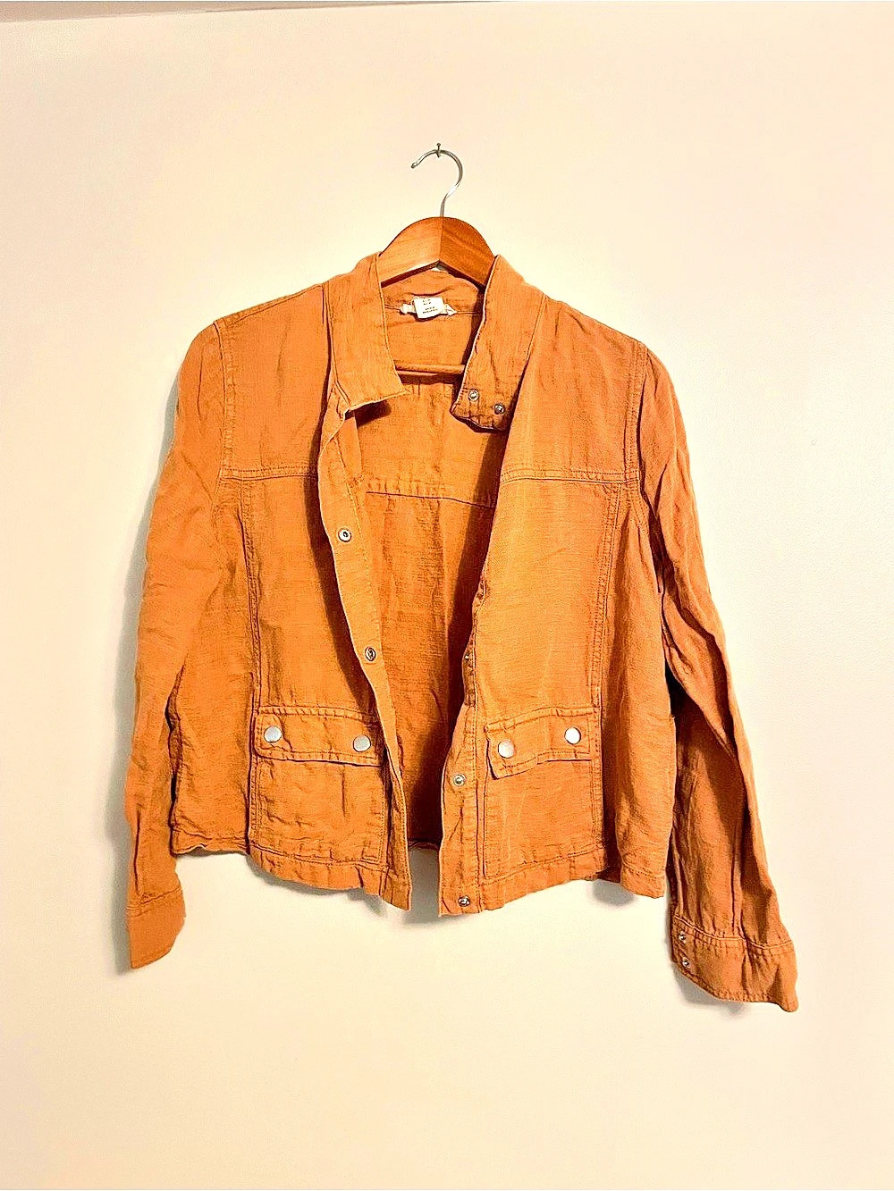 Christian Siriano New York Linen Utility Jacket Size Medium